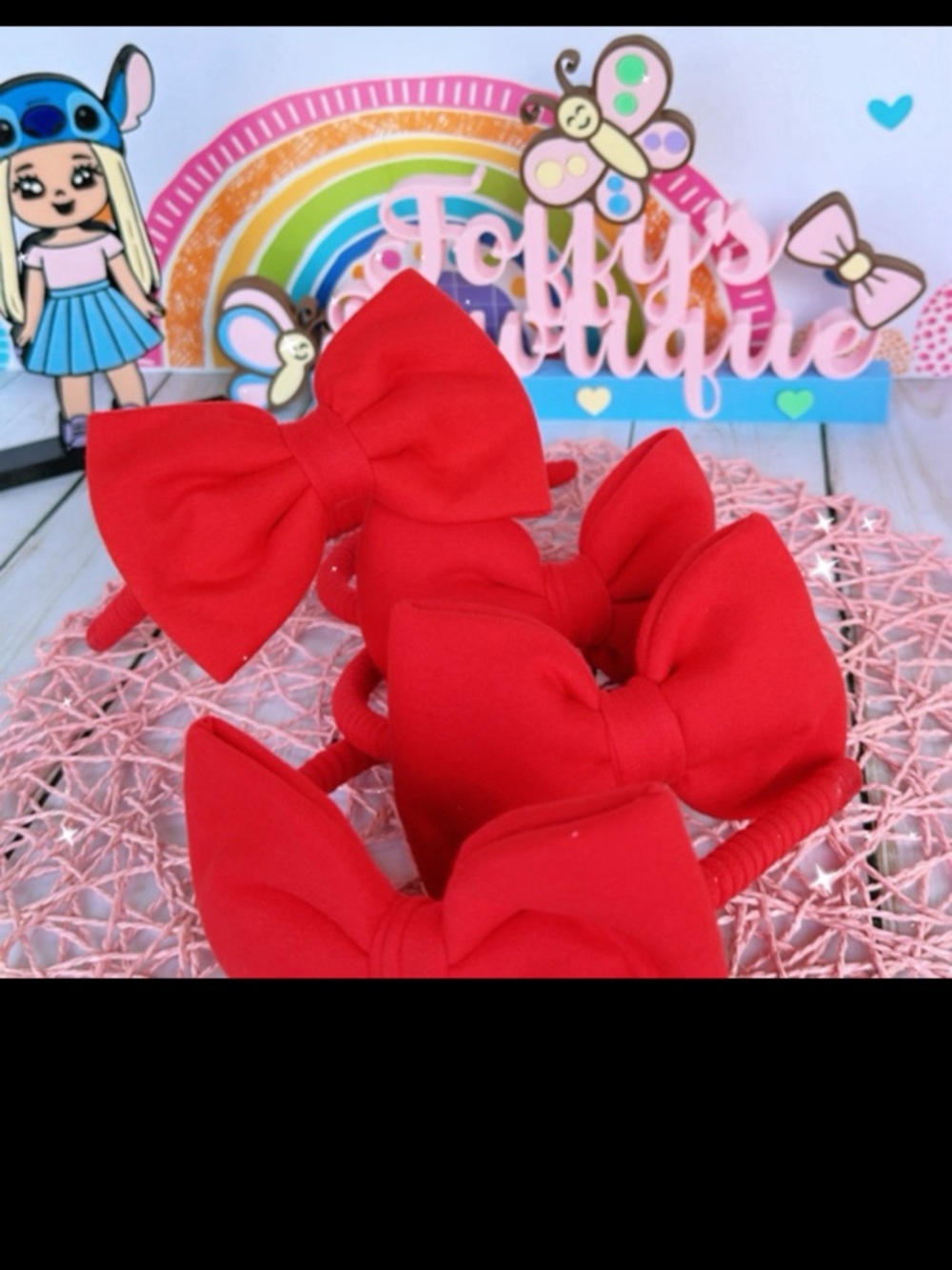 Red Bow Headband for Girls - Unbranded